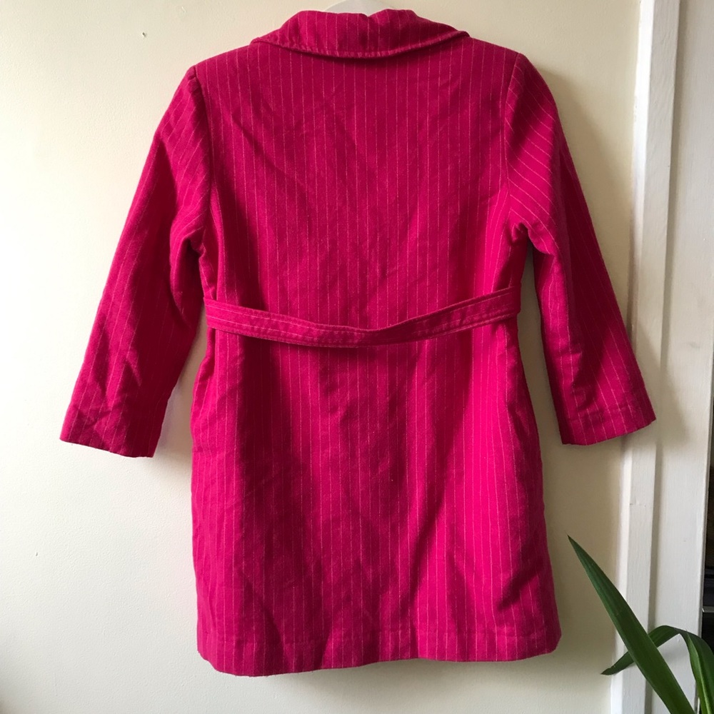 Christian Dior Kid Pink/white Stripped Wool Coat ✨ - Picture 8 of 10